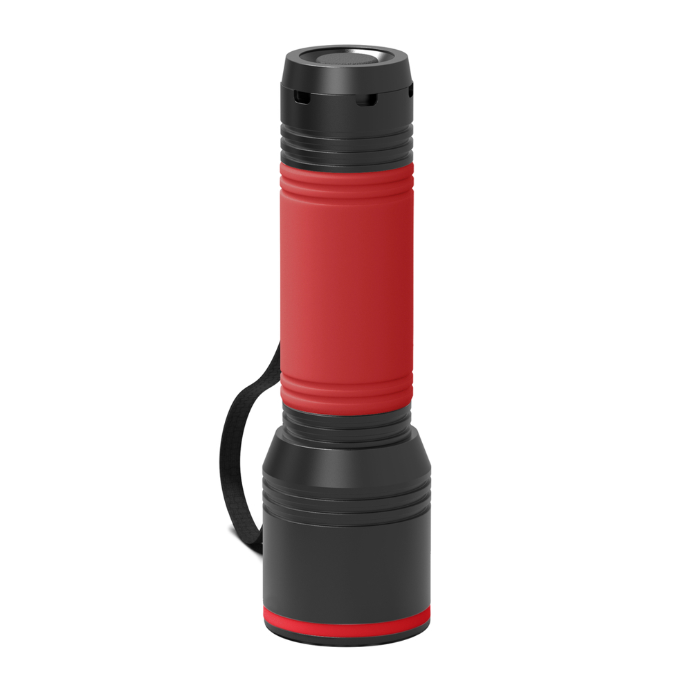 Taschenlampe REEVES-myFLASH 700 - schwarz, rot