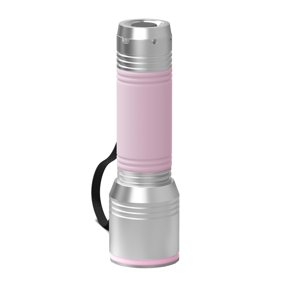 Taschenlampe REEVES-myFLASH 700 - silber, hellmagenta